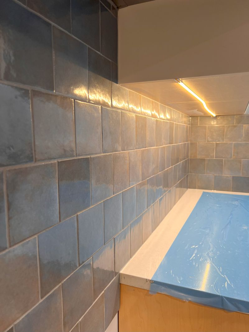 Tile backsplash